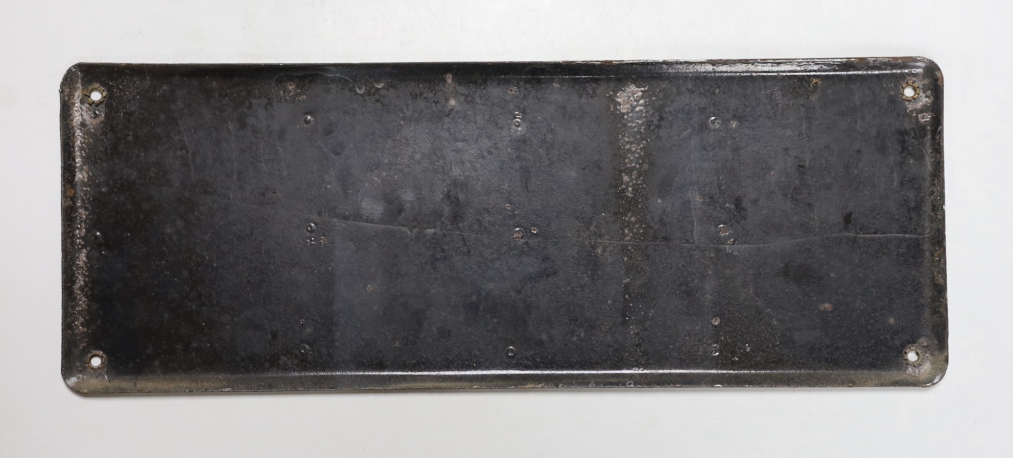 A rectangular polychromatic enamel sign for Chicoree Williot, 15x40cm
